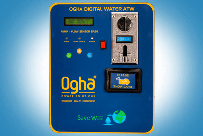 OGHA Card plus Coin water vending machine